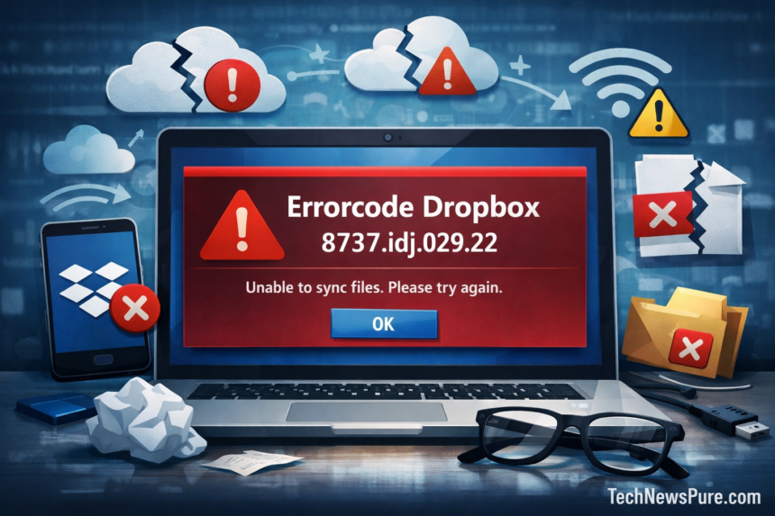 Dropbox errorcode 8737.idj.029.22